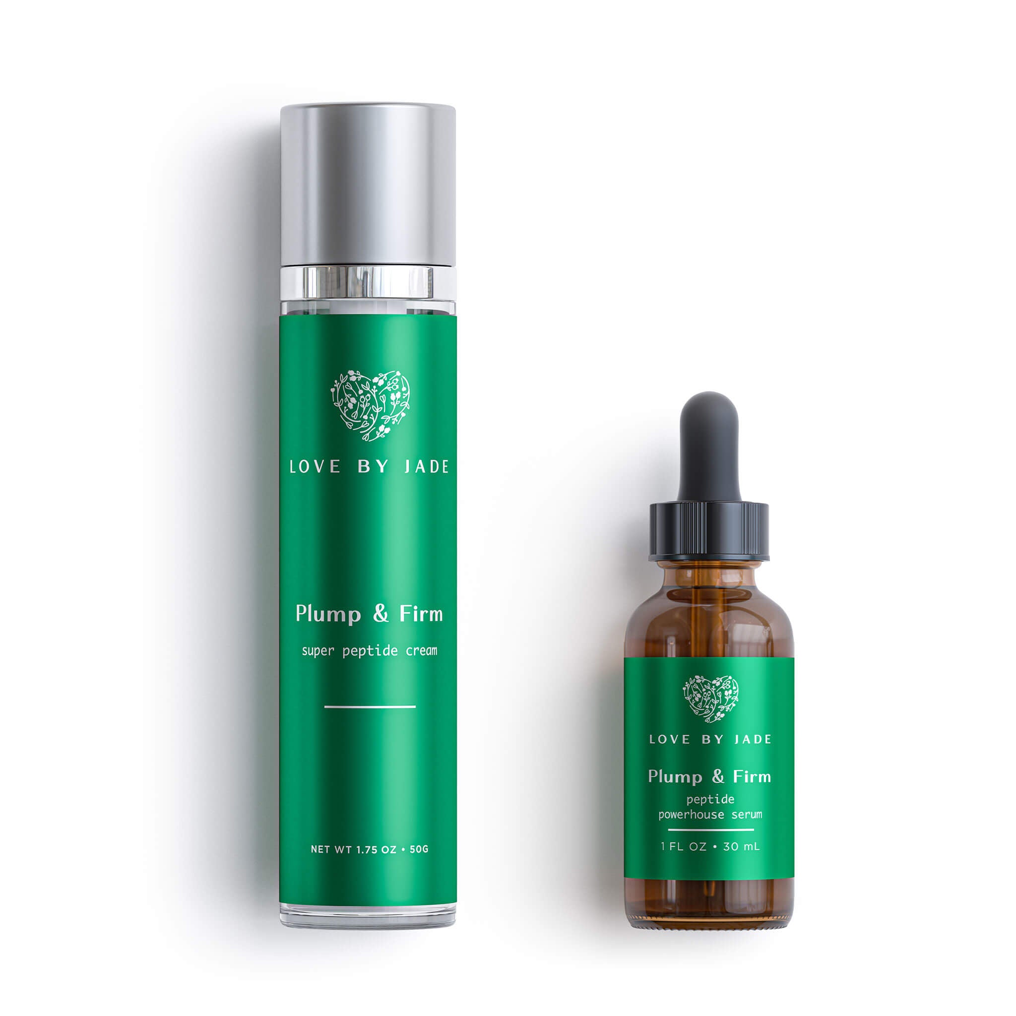 Firm & Lift Bundle | Plump & Firm Peptide Serum and Peptide Cream | Love by Jade